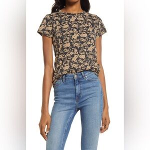 rag & bone Poppy Print Organic Cotton Tee